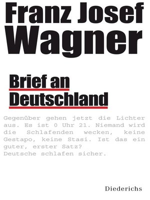 cover image of Brief an Deutschland